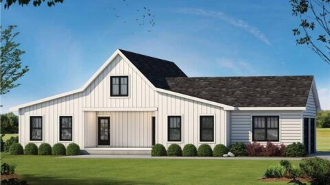 Single-Story, 4-Bedroom Barndominium with Walkout Basement (Floor Plans)