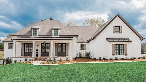 Single-Story, 3-Bedroom French Country Home With Screened Porch (Floor Plans)