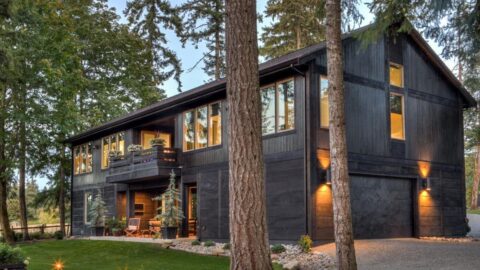 Double-Story Modern Barndominium House With Two Bedroom Suites (Floor Plan)