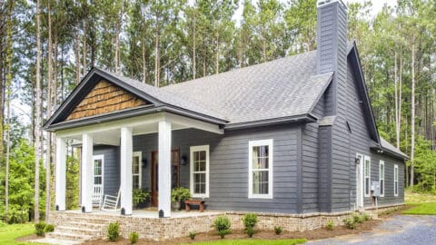Single-Story, 3-Bedroom Storybook Bungalow With Large Front & Back Porches (Floor Plan)