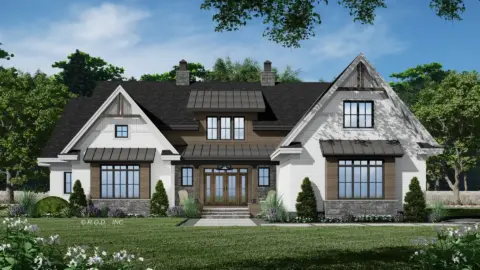 Double-Story, 4-Bedroom Meadow Ridge House (Floor Plan)