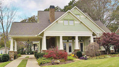 Single-Story, 3-Bedroom Cute Bungalow Cottage Home With 2 Bathrooms & Detached Garage (Floor Plans)