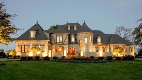 Double-Story, 7-Bedroom Home With Rich European Elements (Floor Plans)