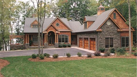 Double-Story, 3-Bedroom Craftsman with Nook/Breakfast Area (Floor Plan)