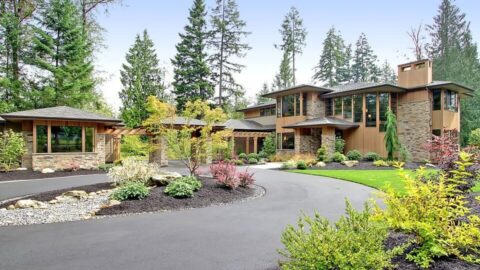 Double-Story, 4-Bedroom Northwest-Style Home With 2 Double-Car Garages (Floor Plans)