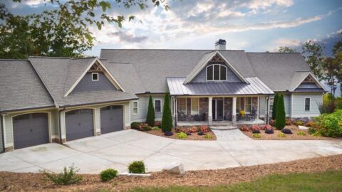 Single-Story Ranch Home For Mountain Or Lake-View Lot With 3-Car Garage (Floor Plans)
