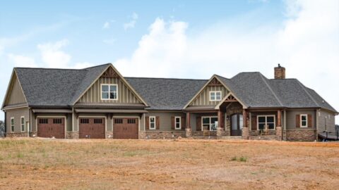 Charming Country Craftsman Home with Bonus Over Garage (Floor Plans)