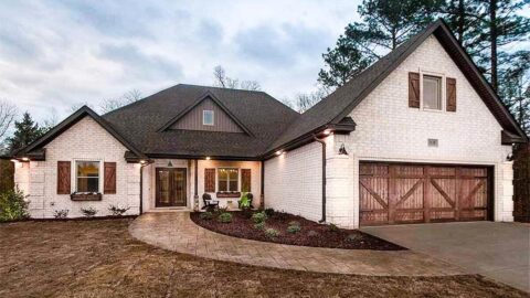House with Brick Exterior and Bonus Over Garage (Floor Plans)