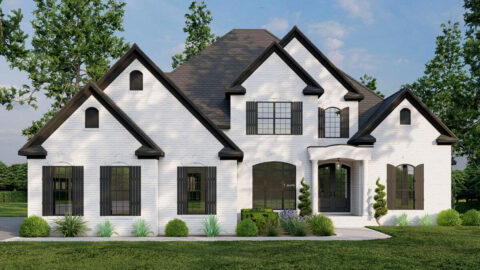 Double-Story, 4-Bedroom Traditional Home with Painted Brick Exterior and Lower Level Expansion (Floo...