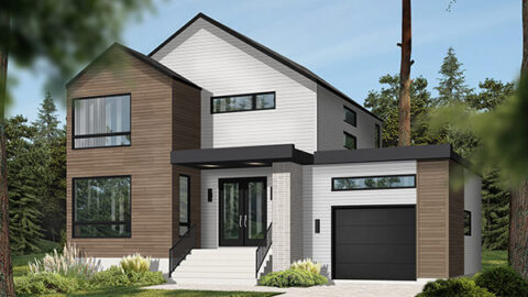 Double-Story, 3-Bedroom Sequoia 3 Affordable Scandinavian Style House (Floor Plans)