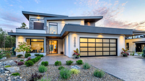 Double-Story, 3-Bedroom Beautiful Contemporary Style House (Floor Plans)