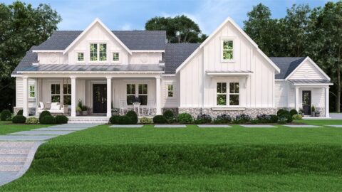 Pinecone Trail Farmhouse-Style House (Floor Plans)