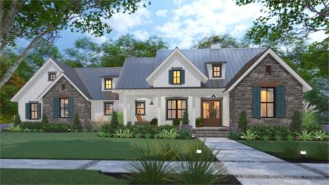3-Bedroom Cool Meadow Farm - Beautiful Farmhouse Style (Floor Plans)