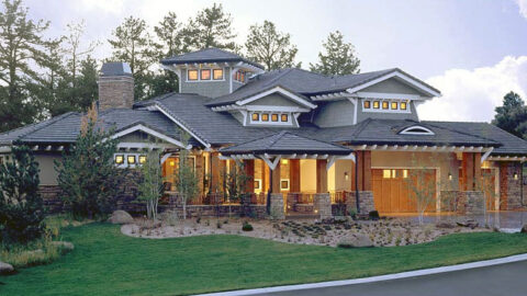 Double-Story, 5-Bedroom Prairie Wind House (Floor Plans)