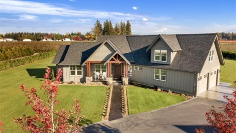Single-Story, 3-Bedroom Northwest Craftsman-Style House With 2-Car Garage (Floor Plans)