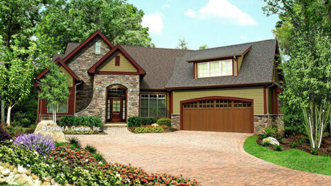 Single-Story, 3-Bedroom The Gadberry Compact Rustic Home (Floor Plans)