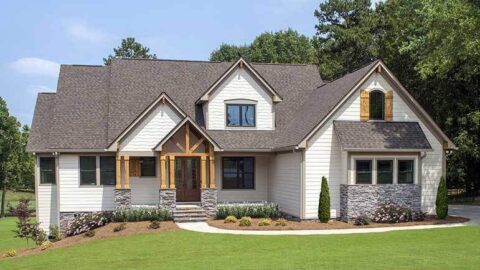 5-Bedroom The Wallace: Rustic Craftsman (Floor Plans)