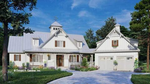 The Lucinda Modern Farmhouse Overflowing with Curb Appeal (Floor Plans)