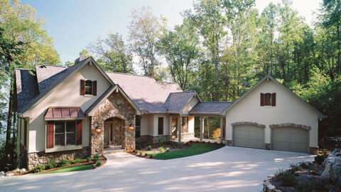 Double-Story, 3-Bedroom The Sable Ridge: Lakeside or Mountain Retreat House Design (Floor Plans)