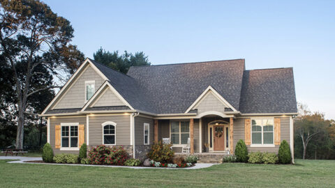Single-Story, 3-Bedroom The Tanglewood: Small House Plan with a Craftsman Exterior (Floor Plans)