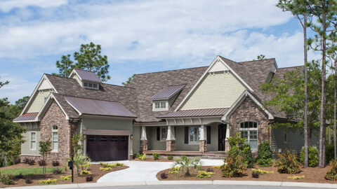 Single-Story, 4-Bedroom The Sagecrest Craftsman House With 4 Bathrooms & Garage Bay (Floor Plans)