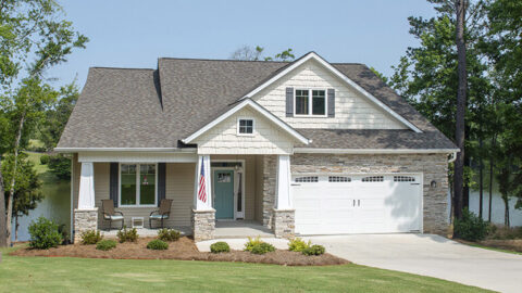 Single-Story, 3-Bedroom The Riverpointe Craftsman House With 2 Bathrooms & Car Garage (Floor Plans)