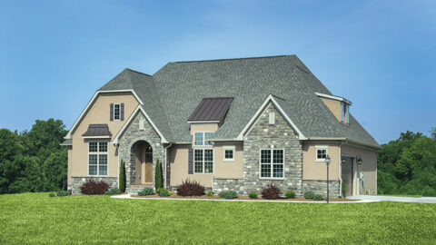 Single-Story, 3-Bedroom The Foxglove European-Style Cottage House With Side-Entry Garage (Floor Plan...