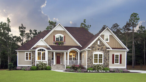 4-Bedroom The Lennon Craftsman Ranch Home With 3 Bathrooms & Garage Space (Floor Plans)