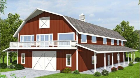 3-Bedroom 1,920 Sq. Ft. Barn Style Home with Plenty of Garage/Storage Space (Floor Plans)