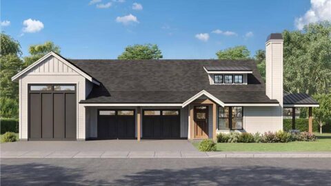 1-Bedroom, 3-Bay Barndominium with Open Floor (Floor Plans)