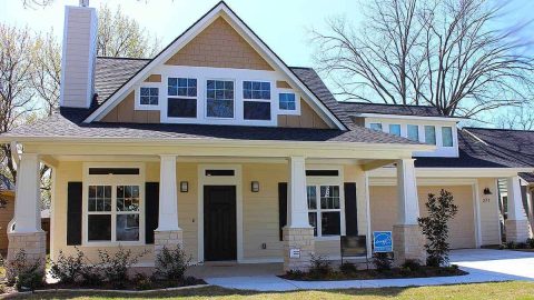 Storybook Bungalow with Bonus Room Over the Garage (Floor Plans)
