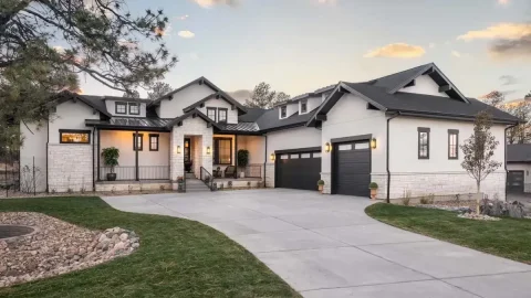Single-Story, 2-Bedroom Modern Hill Country House with Lower Level Expansion (Floor Plans)
