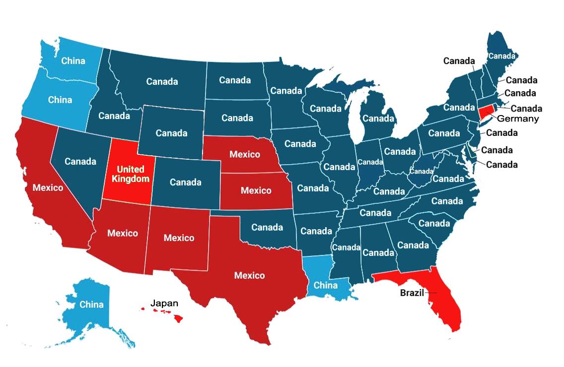 America's Top Export Trading Partner by State