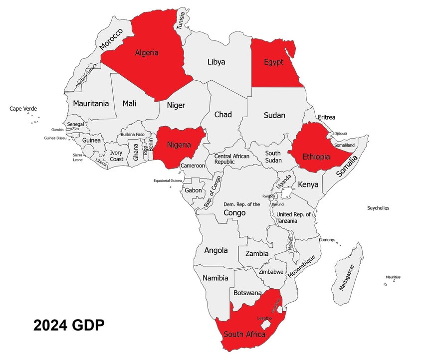 5 African Countries Make Up Half of the Continent's GDP
