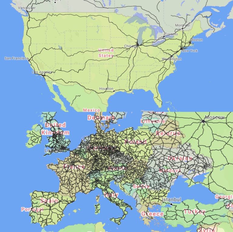 Passenger Trains: U.S. vs. Europe