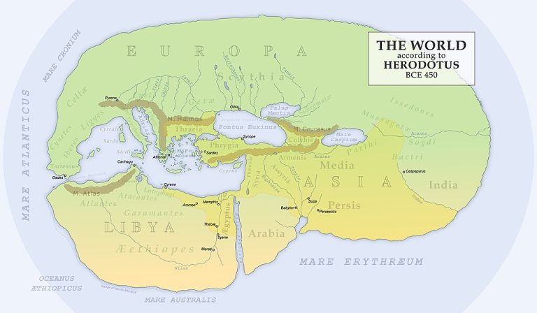 Herodotus' World Map (450 BCE)