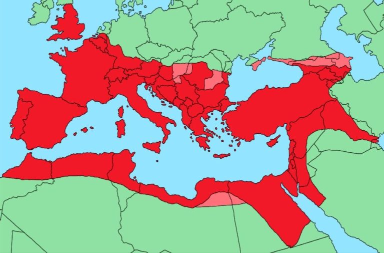 Roman Empire with Modern-Day Borders