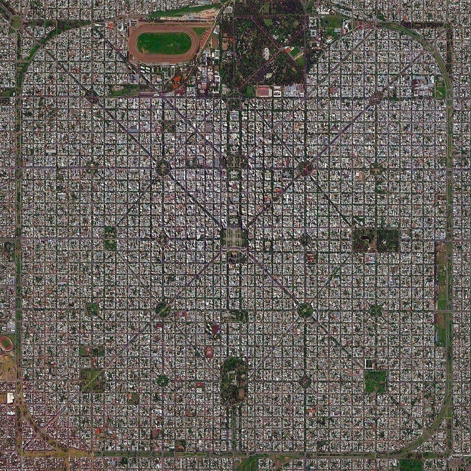 La Plata, Argentina Satellite Image