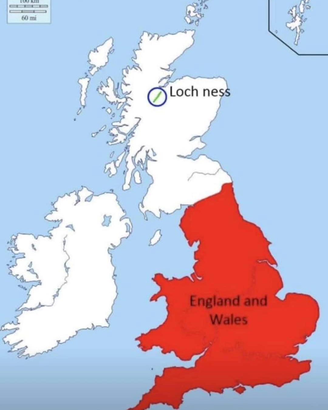 Loch Ness vs. England & Wales
