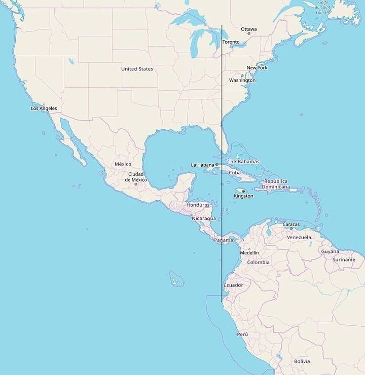 The Whole of Continental South America Is Located East of Michigan