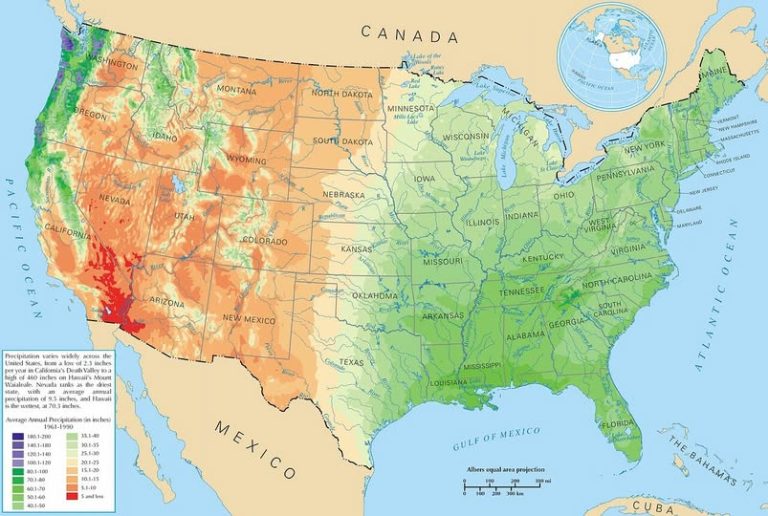 Where Does It Rain in America A State by State Guide to U.S. Precipitation
