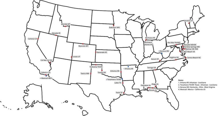Where Two Worlds Meet America's Fascinating Border Towns With Names to Match