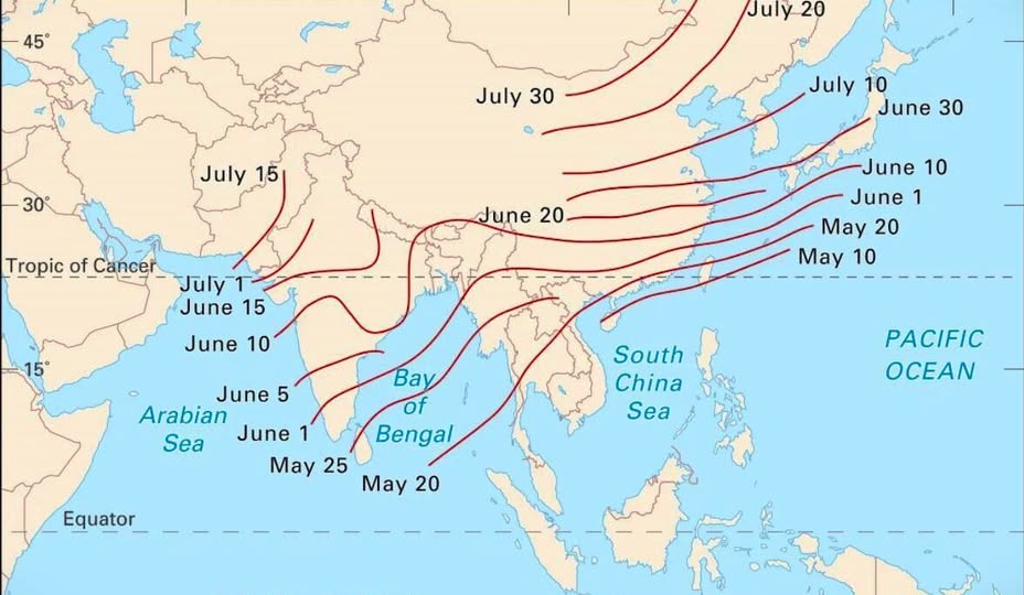 Chasing the Monsoon How Asia's Life-Giving Rains March Across a Continent