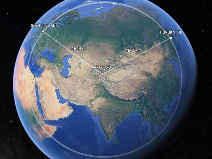 China Is Wider Than You Think A Map That Puts It All in Perspective