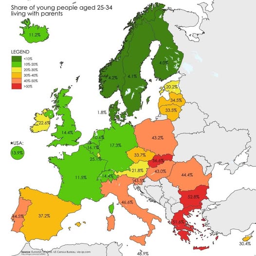 Still on Mum's Sofa Where Europe's Young Adults Are Living With Their Parents