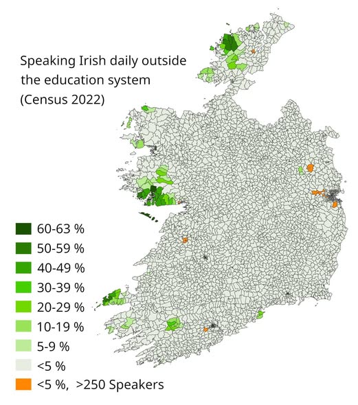 Where Irish Is Still Truly Alive What the 2022 Census Tells Us